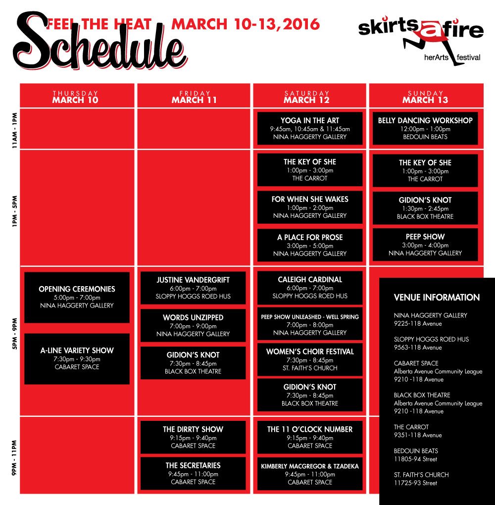 Your Skirts experience at a glance. Plan your festival your way! 