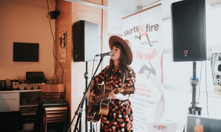 Amy Nelson, SkirtsAfire 2019. Photo by April MacDonald Killins.